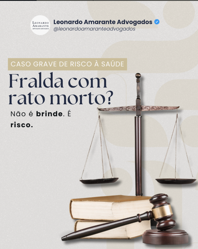 Fralda com rato morto? Não é brinde. É risco.